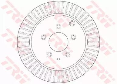 Диск тормозной задний MAZDA CX-7 2.3MZR DISI DF6385 DF6385 TRW