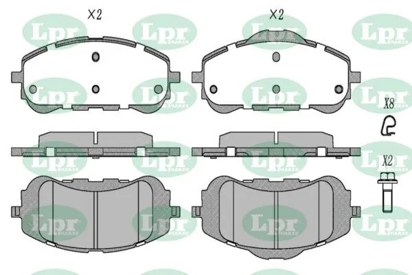 Колодки тормозные дисковые 05P1845 05P1845 LPR