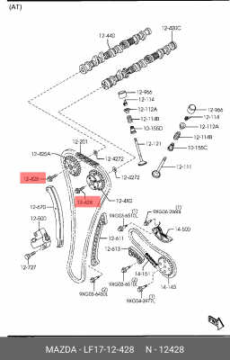 FORD MONDEO III (2000-2007) LF17-12-428 MAZDA