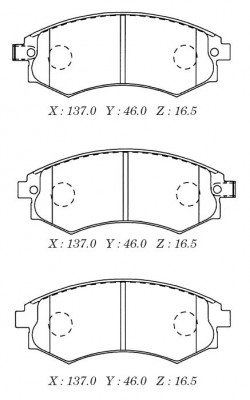 Замена на D11095MH Колодки тормозные дисковые пер. HYUNDAI SONATA V ,MATRIX ,ELA D11095M MK KASHIYAMA