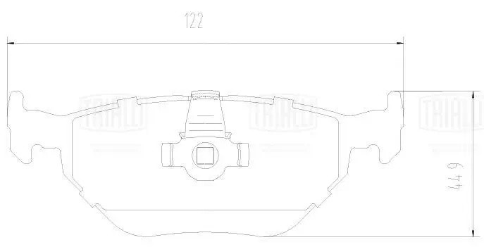 Колодки торм. BMW 5 (E39) (95-) диск. зад. (PF 2227) PF 2227 TRIALLI