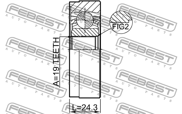 ШРУС карданного вала подходит для VOLVO S80 II 2007-2016 2711-XC60SHA 2711XC60SHA FEBEST