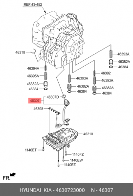 Проводка HYUNDAI Elantra (06-) KIA Ceed (06-) жгут проводов АКПП OE 4630723000 HYUNDAI KIA