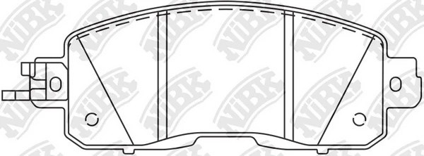 PN2807S-NIBK колодки тормозные дисковые!\ Nissan Teana III 2.5 13> PN2807S NIBK