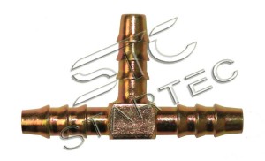 Соединитель трубки ПВХ,полиамид М8х6мм тройник елочка STARTEC INF.11.8X6T STARTEC