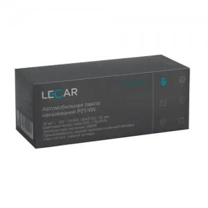 Лампа галогенная P21/4W 12V 21/4W (BAZ15D) (упак. 10 шт) LECAR000091301 LECAR