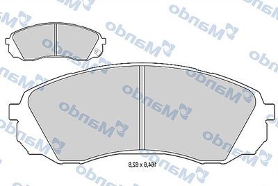 Колодки тормозные дисковые перед MBF015589 MANDO