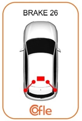трос ручника задний левый! L967/721\ BMW X5(E70) all 07> 92104271 COFLE