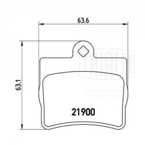 Колодки торм. Mercedes C (W202) (93-) диск. зад. (PF 4056) PF 4056 TRIALLI
