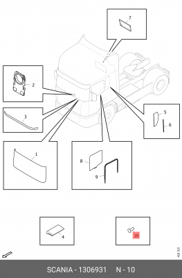 Заклепка 1306931 SCANIA