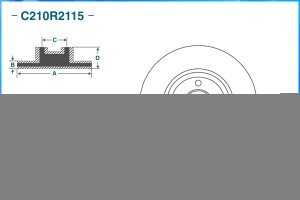 Тормозной диск передний C210R2115 C210R2115 CWORKS