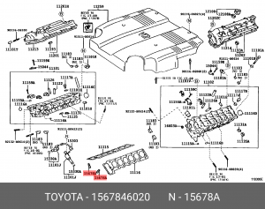 TOYOTA/LEXUS Сетка-фильтр для клапана 15678-46020 TOYOTA
