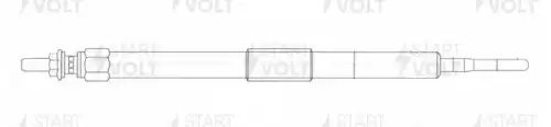Свеча накаливания для автомобилей Toyota Corolla (06-)/Auris (06-) 1.4d GLSP 105 START VOLT