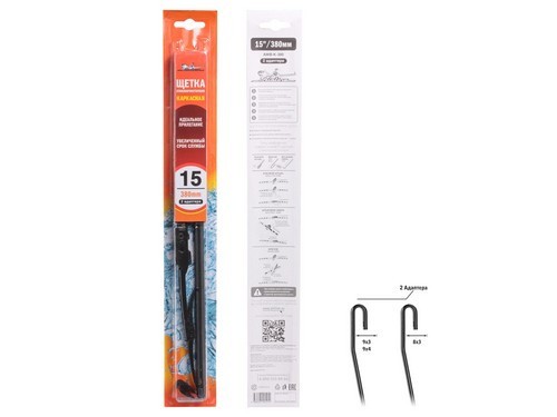 Щетка стеклоочистителя каркасная (380 мм) "AIRLINE" AWB-K-380 AIRLINE