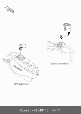 K1048145 Датчик давления K1048145 DOOSAN