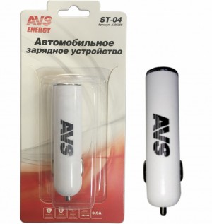 зарядное устройство автомобильное!usb порт 0.9а\ A78636S AVS