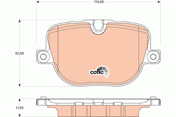 Колодки задние RANGE ROVER III, SPORT GDB1824 GDB1824 TRW