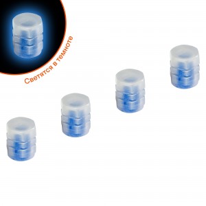 Колпачок камеры S-1 (светящиеся, синие, ABS-пластик) 4 шт. AVC32 AIRLINE