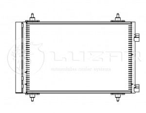 Радиатор кондиц. для а/м Peugeot/Citroen 307 (00-)/C4 (04-) LRAC20GK LRAC20GK LUZAR