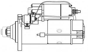 Стартер для а/м Mercedes-Benz Actros MP4/MP5 (11-) с дв. OM471 24В 8кВт (LSt 159 LST 1598 START VOLT