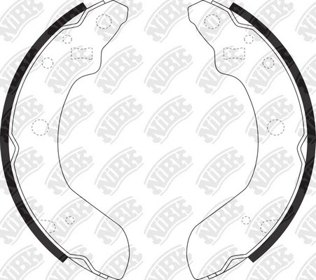 Колодки тормозные барабанные FN9967 FN9967 NIBK