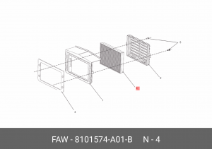 Фильтр салона FAW J6 8101574-A01-B FAW