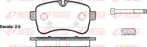 1282 00 колодки дисковые !задн. \Iveco Daily 29/35/40/45/50/60/65 06> 128200 REMSA
