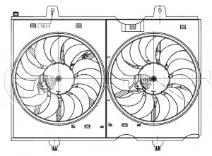 вентилятор охлаждения!\ Nissan Almera 1.5/1.8i 00> LFK 141G4 LUZAR