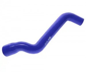Патрубок ГАЗон Next C41R13 дв.ЯМЗ радиатора верхний синий силикон MEGAPOWER 130-16-165 MEGA POWER