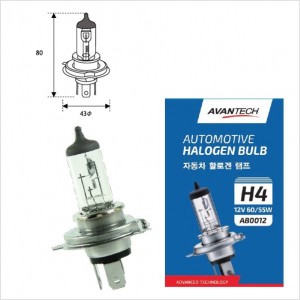 Лампа головного света Avantech H4 (HB2) 12V 60/55W AB0012 AVANTECH