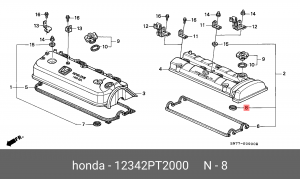 Кольцо свечного колодца 12342PT2000 12342PT2000 HONDA