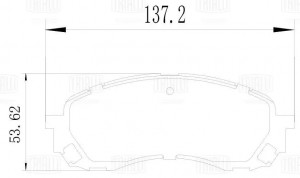 Колодки торм. Subaru Impreza (00-) диск. перед. (PF 4325) PF 4325 TRIALLI