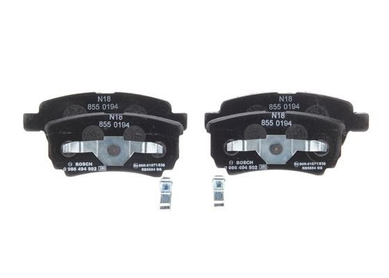 Колодки тормозные MITSUBISHI Lancer 9 (03-08),Outlander (03-08) задние (4шт.) BO 0 986 494 502 BOSCH
