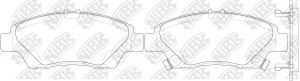 Колодки тормозные HONDA Jazz 3 передние (4шт.) NIBK PN8868 NIBK
