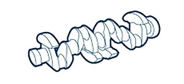 Вал коленчатый 020300267600 OE GERMANY