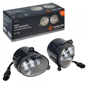 Фара светодиодная "AIRLINE" Pro 105х90х105 мм 45W 12/24V (белый, регулир.свет.гр ALED082 AIRLINE