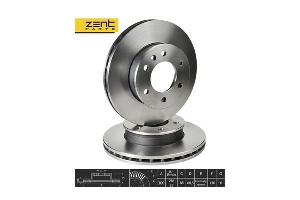 диск тормозной задний!\ MB SPRINTER, VW CRAFTER Z06079 ZENTPARTS