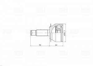 ШРУС Haval Jolion (21-) 1.5T AMT (наруж. зад.) (GO 1689) GO 1689 TRIALLI