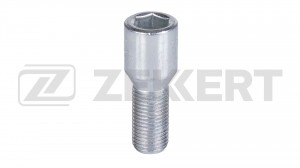 BE4167 Болт колесный конус М14x1 5 длина резьбы 28 внутренний шестигранник цинк BE-4167 ZEKKERT
