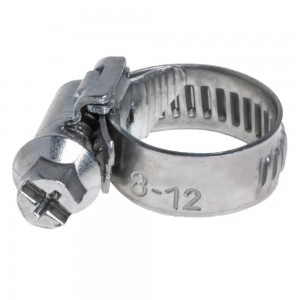 Хомут на патрубки AIRLINE червячный 8-12 мм (оцинкованный, ширина 9 мм)  10шт AHC-SZ-01 AIRLINE