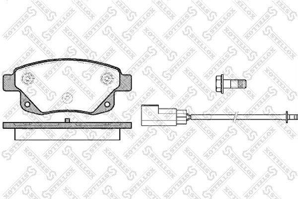 колодки дисковые з.!\ BYD, Ford Transit/Tourneo Connect 2.2TDCi/2.4TDCi/2.3 16V  1263-002-SX STELLOX