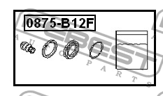 Ремкомплект тормозного суппорта 0875-B12F 0875-B12F FEBEST