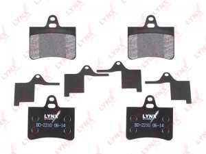 Колодки тормозные CITROEN C5 (01-) задние (4шт.) LYNX BD-2210 LYNXAUTO
