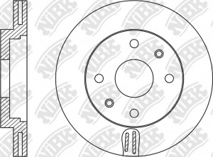 Диск тормозной HYUNDAI Solaris 17- RN1956 RN1956 NIBK