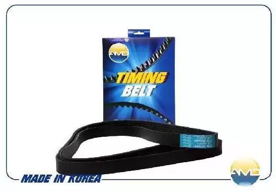 Ремень поликлиновой генератора HYUNDAI Solaris RB, 1.4, 1.6, 2010-, Creta, ГУР,  AMD.BL377 AMD