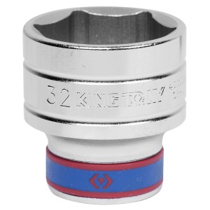 головка торцевая! стандартная шестигранная 1/2', 32 мм\ 433532M KING TONY
