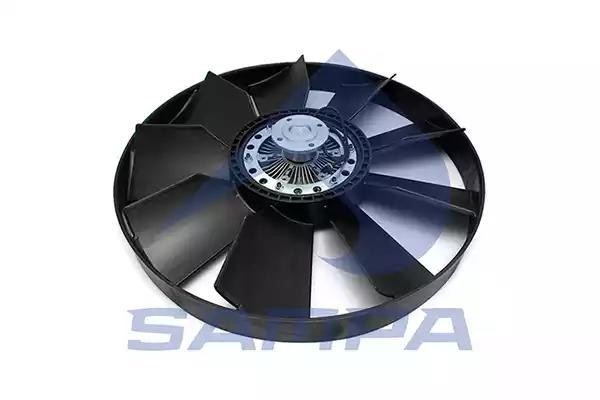 Вентилятор MAN TGA,TGS,TGX охлаждения радиатора с муфтой (9 лопастей, d=754мм) S 021369 SAMPA