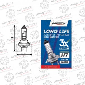 Лампа головного света Avantech H7 12V 55W Long Life AB0041 AVANTECH