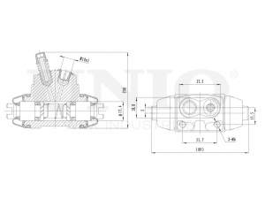 Цилиндр тормозной колесный BRC-20590 UNIO