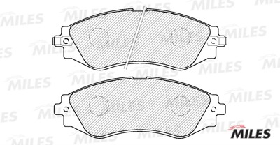Колодки тормозные передние (без датчика) (Смесь Semi-Metallic) CHEVROLET LANOS/L E100032 MILES